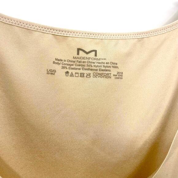 MAIDENFORM Nude Shapewear Under Shirt Tank Top - Picture 4 of 9